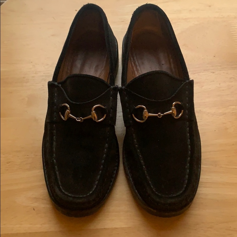 Gucci Black Suede Loafer